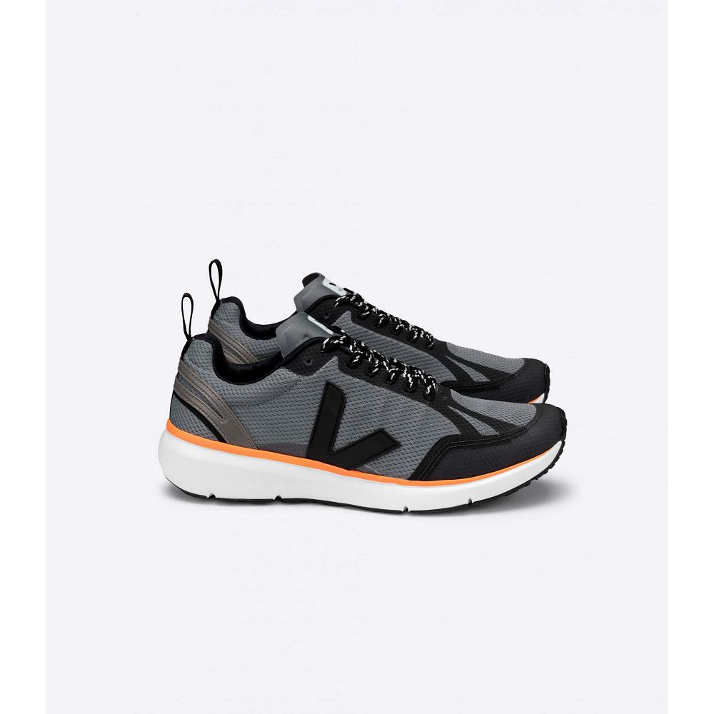 Women\'s Veja CONDOR 2 ALVEOMESH Shoes Black/Orange | ZA 490JPQ